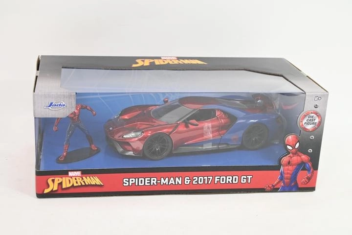 Jada Toys Marvel Spider-Man – model auto Ford GT 2017 1:24 cu figurină - 1 bucată