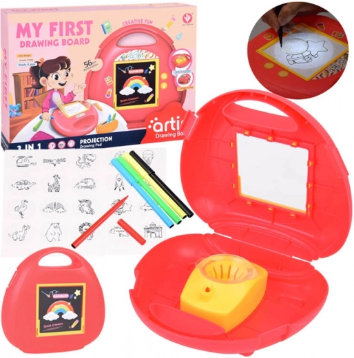Proiector pentru desenat 3în1 cu geantă și diapozitive