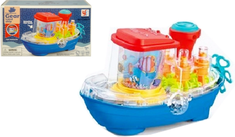 Jucărie barcă cu lumini, melodii și coș rotativ – a cincea roată