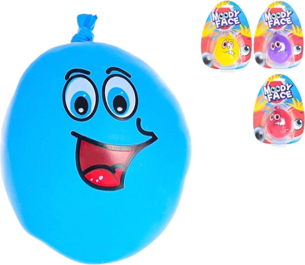 Minge antistres modelabilă cu față, 7 cm
