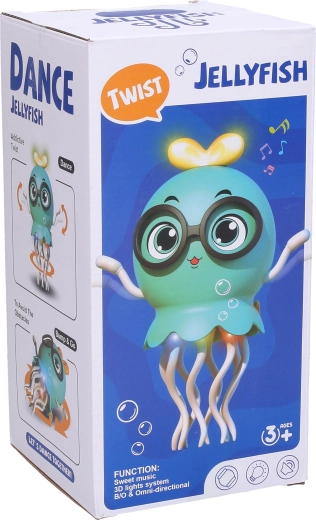 Meduză dansatoare cu efecte luminoase, 21 cm - 1 bucată