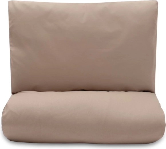 Set din bumbac pentru pătuț cu umplutură 90 × 120 cm cappuccino