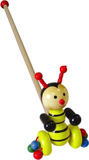 Albină pe băț din lemn