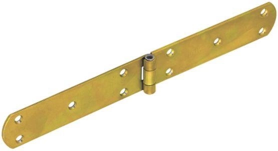 Balamale franceze 300 × 38 × 2,5 mm, oțel galvanizat galben