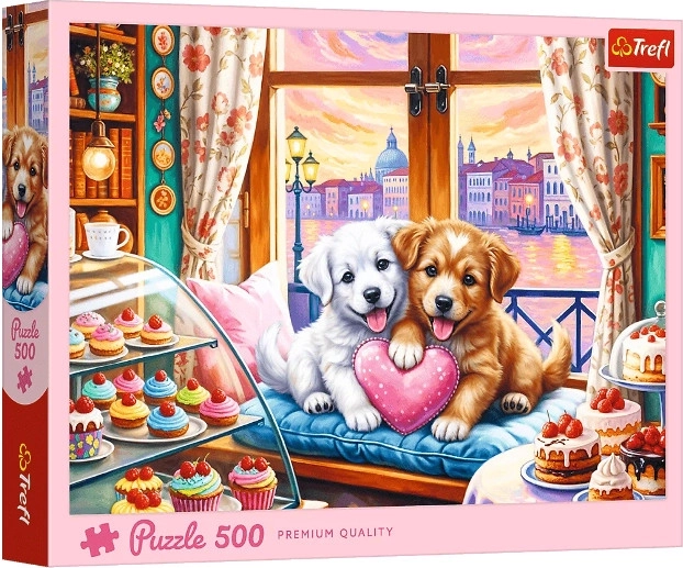 Puzzle 500 Dragoste de cățeluși