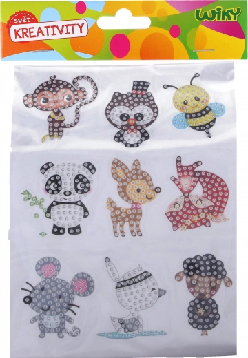 Set creativ autocolante cu diamante - animăluțe