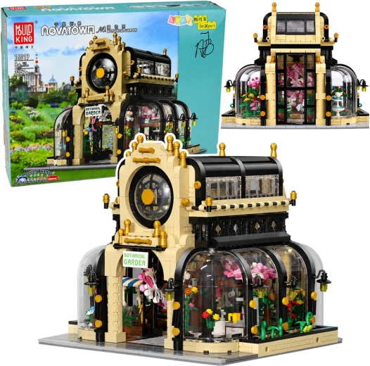 Sera botanică magică – set de construcție cu 2147 de piese și iluminare LED