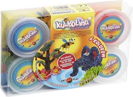 Pastă de modelaj colorată Kulkolina, 6 culori