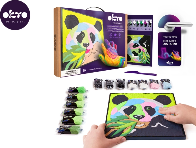 Set de artă pictură pe pânză Panda