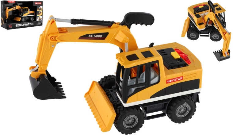 Excavator pe baterii cu lumini și sunete