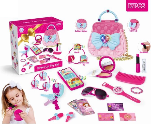 Set de frumusețe în poșetă cu smartphone