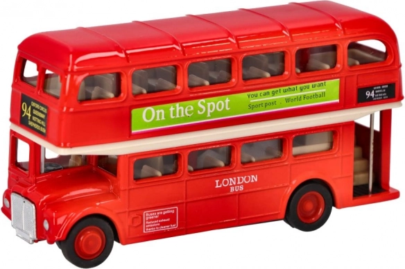 Model din metal al autobuzului londonez etajat Goki