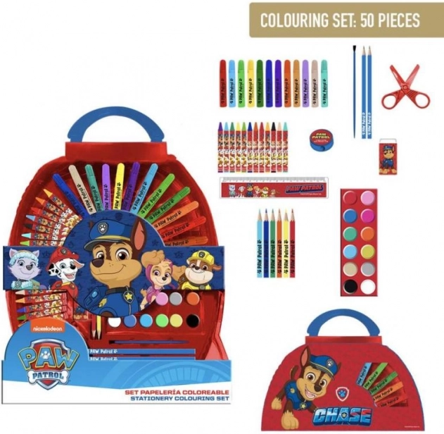 Set de desen pentru copii PAW PATROL – 50 piese
