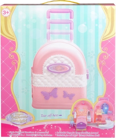 Mobilier pentru păpuși în geantă