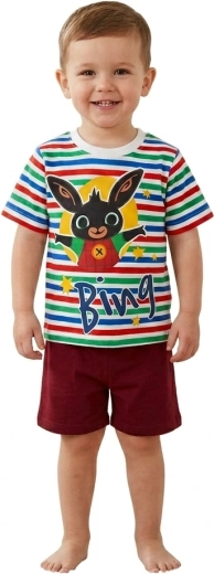 Pijama pentru copii Bing cu dungi
