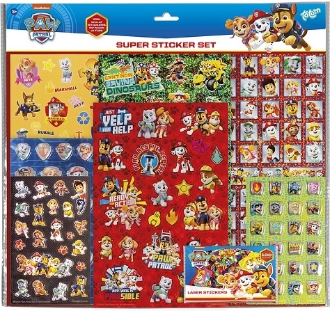 Set de autocolante CCG Patrula Cățelușilor – super set (8 coli)