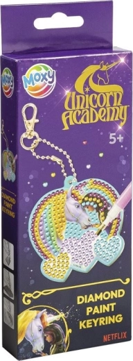 Pictură cu diamante – breloc Academia Unicorni MOXY