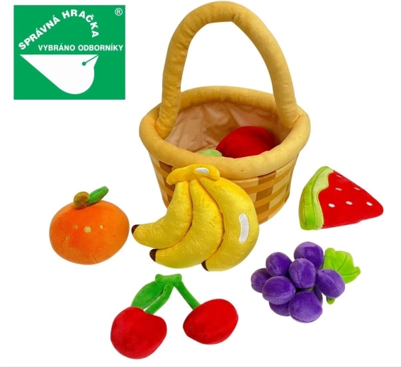 Fructe de pluș Magic Baby în coș