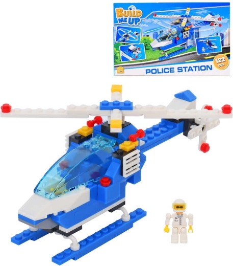 BuildMeUP set de construcție elicopter de poliție 122 piese