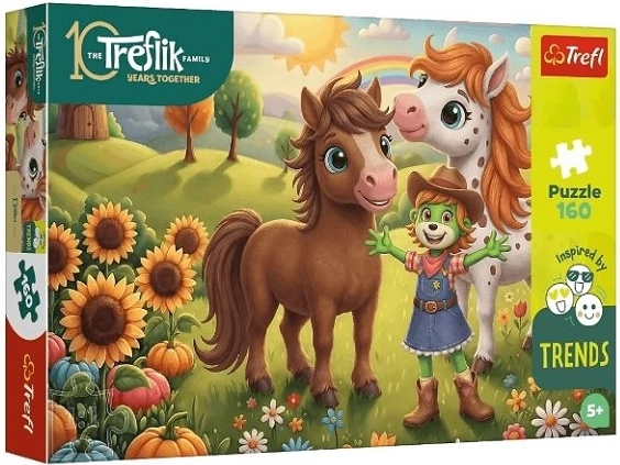 Puzzle Trefl 160 de piese căluț (Familia Treflíků)
