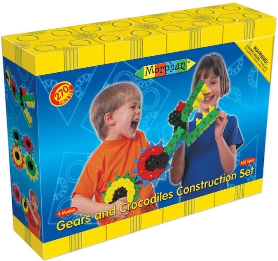 Set de construcție MORPHUN Crocodili și roți dințate 270 piese