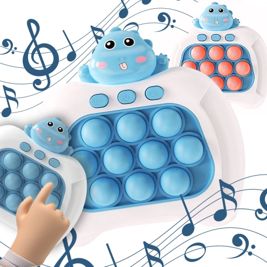 Joc electronic POP IT Antistres Joc de abilități Dino Albastru