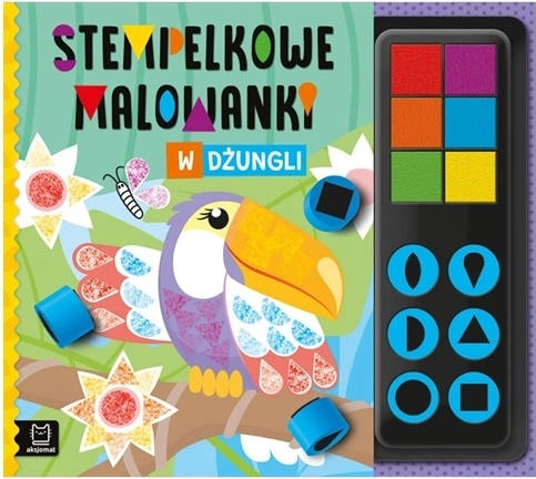 Cărți de colorat cu ștampile în junglă – colorașe cu ștampile
