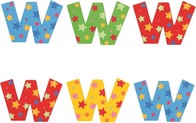 Literă cu steluțe Bigjigs Toys W