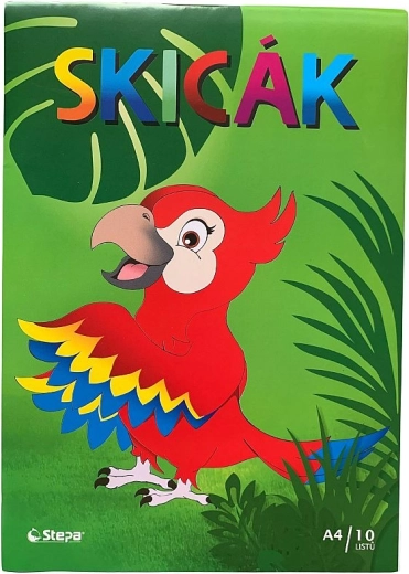 Bloc de schițe A4 10 coli 180 g/m²