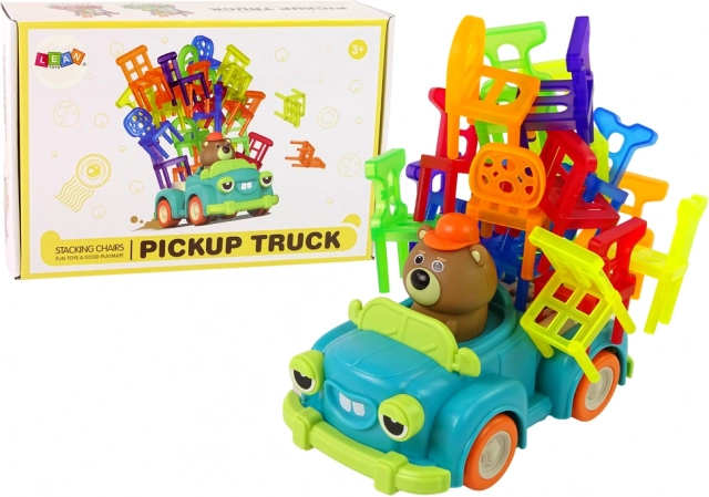 Joc de îndemânare scaune căzătoare cu mașinuță în mișcare