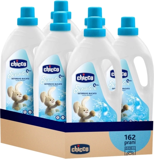 Chicco gel de rufe pentru copii Sensitive 1,5 l – pachet avantajos 6×