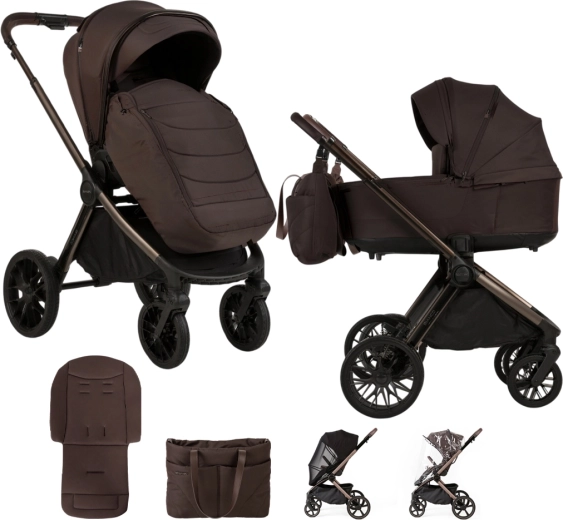 Adamex cărucior combinat Bianco new chocolate brown 2 în 1