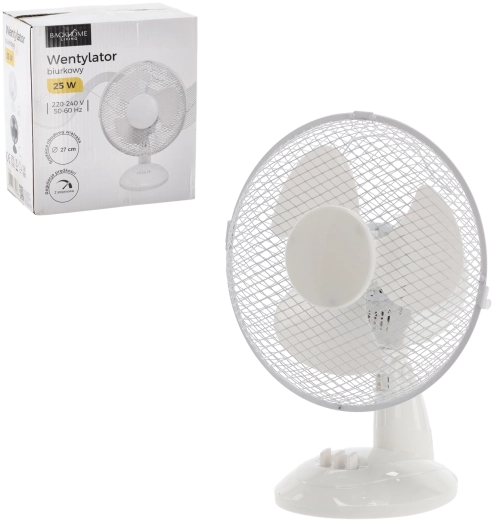 ventilator de birou alb 25 W