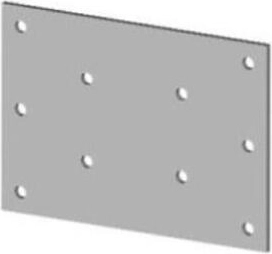 Placă de îmbinare 30 × 70 mm oțel galvanizat