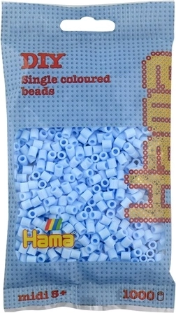 Mărgele de călcat Hama Midi, albastru pastel, 1000 buc.