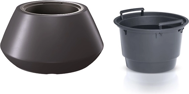 Ghiveci cu inserție 58,2 cm antracit