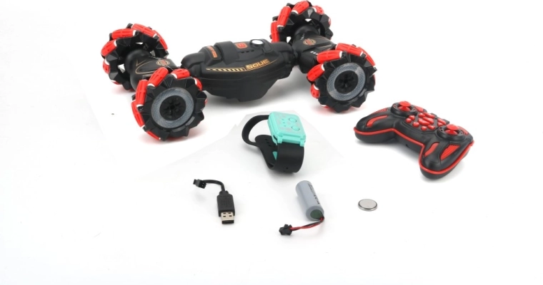 Mașină cascadorii RC cu telecomandă 4×4 cu lumini și sunete - 1 bucată