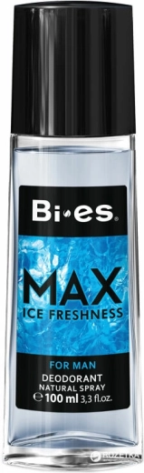 Deospray bărbătesc parfumat din sticlă BI-ES Max Ice Freshness 100 ml