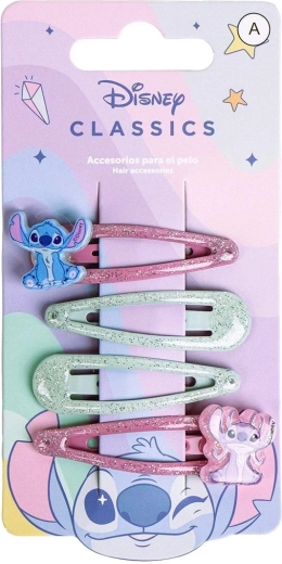 Set de agrafe de păr Lilo și Stitch (4 buc.)