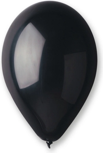 Baloane metalice din latex 10" negre