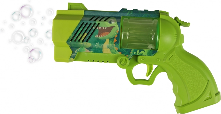 Pistol cu bule dinozaur cu lumină – verde
