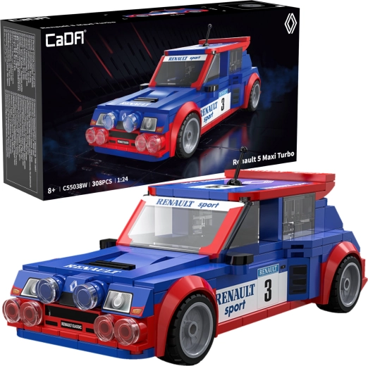 Set de construcție CaDA mașină de curse RENAULT 5 Maxi Turbo, 308 piese