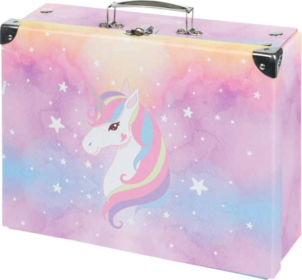 Servietă școlară pliabilă Rainbow Unicorn BAAGL