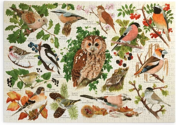Puzzle Păsările pădurii, 500 de piese mari