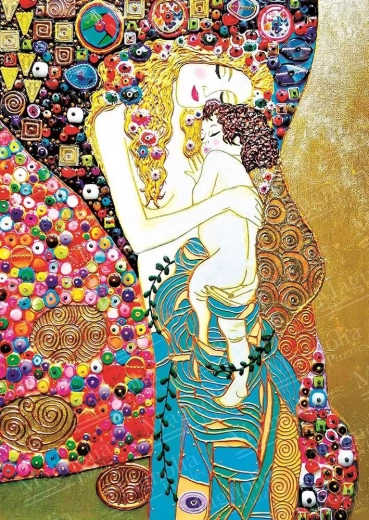 Puzzle magnolie mamă și copil 1000 piese