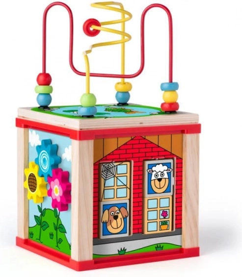 Cub activ din lemn Căsuța mică