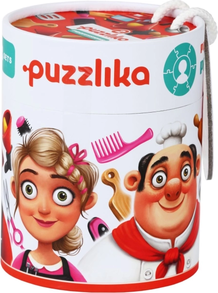 Puzzlika Profesii 2 – puzzle rotunde educative, 21 piese