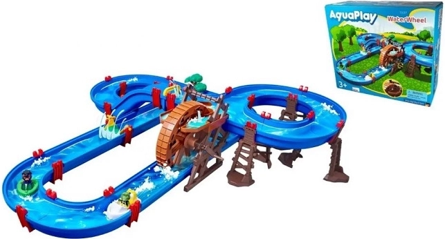Aquaplay pistă de apă cu roată de apă