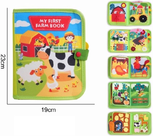 Carte textilă pentru copii mici Ferma