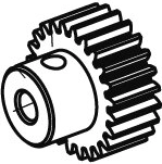 Pinion motor cu 22 de dinți M0,6 pentru Akron, Myron și Ice Tiger